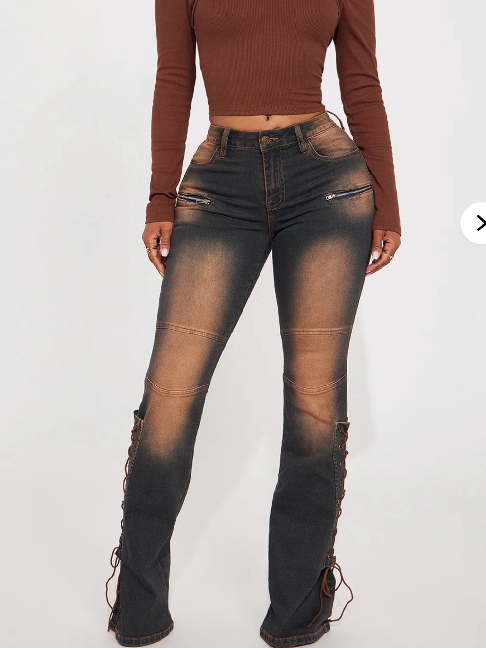 Tinted Flare Jeans
